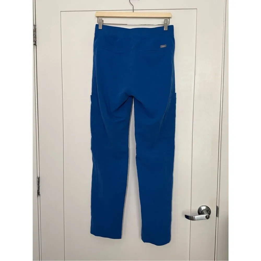 Figs Axim Cargo Scrubs Pants Mens Sz S Royal Blue Medical Doctor PO1657